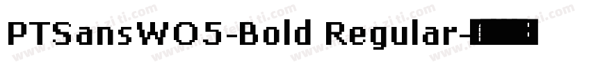 PTSansWO5-Bold Regular字体转换